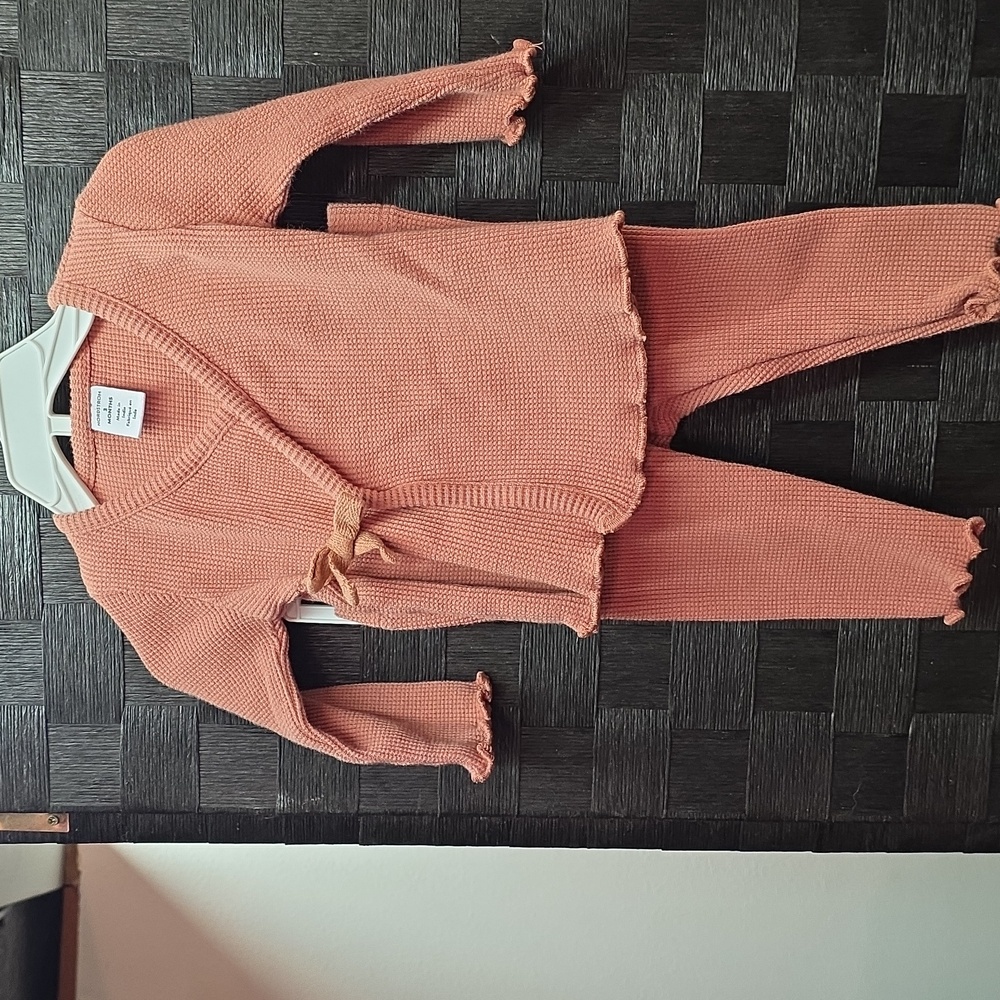 Nordstrom Baby / Infant 3M Matching Long Sleeve Set in Dusty Rose
